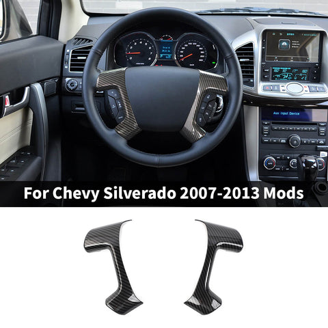 For 2007-2013 Chevy Silverado/Suburban/Avalanche/Tahoe & GMC SIERRA/Yukon Steering Wheel Trim Cover Molded
