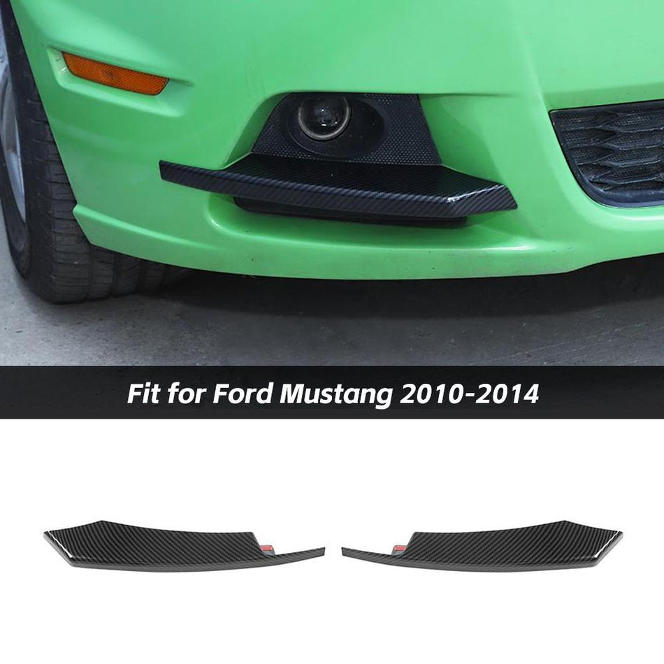 For 2010-2014 Ford Mustang Front Fog Light Eyelid Cover Bezel Decor