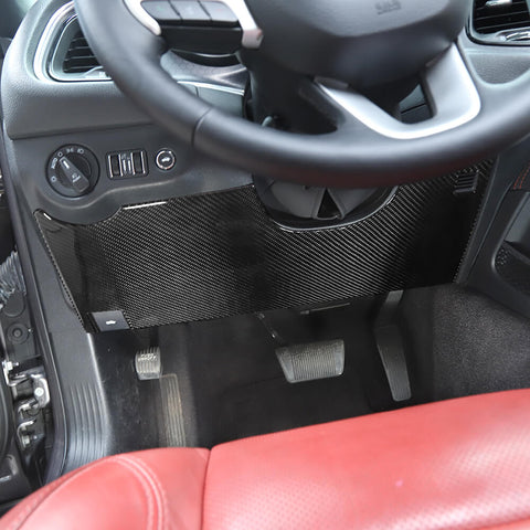 For 2015+ Dodge Challenger Central Control Anti-kick Panel Trim Cover Decor Sticker