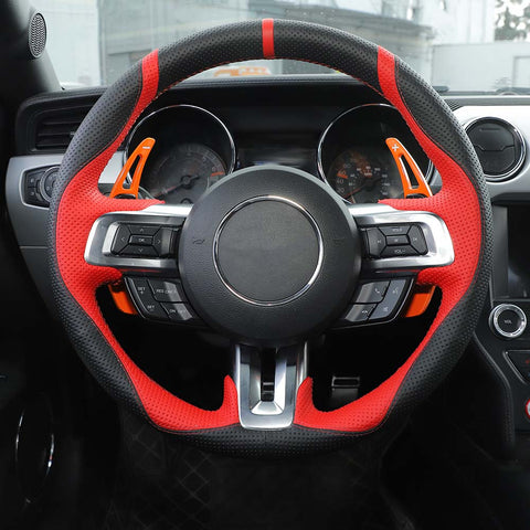 13 x Interior Center Console Trim Cover Kit For Ford Mustang 2015+ Orange Accessories | CheroCar