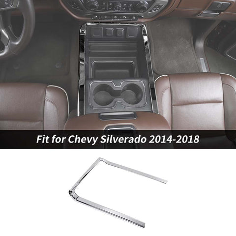 Central Cup Holder Cover Trim For Chevy Silverado/GMC Sierra 2014-2018 Accessories | CheroCar