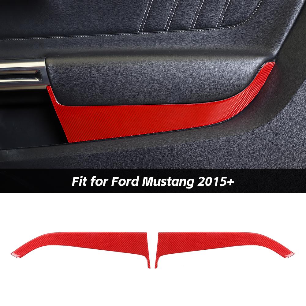 Interior Front Door Panel Cover Trim For Ford Mustang 2015+ Accessories | CheroCar