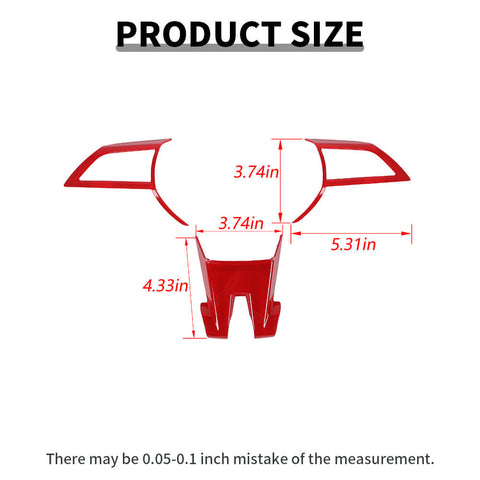 For 2010-2011 Chevy Camaro Center Console Steering Wheel Cover Trim Decor