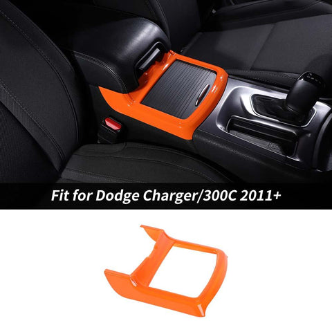 Interior Central Cup Holder Frame Trim Cover For Dodge Charger/300C 2011+ Accessories | CheroCar