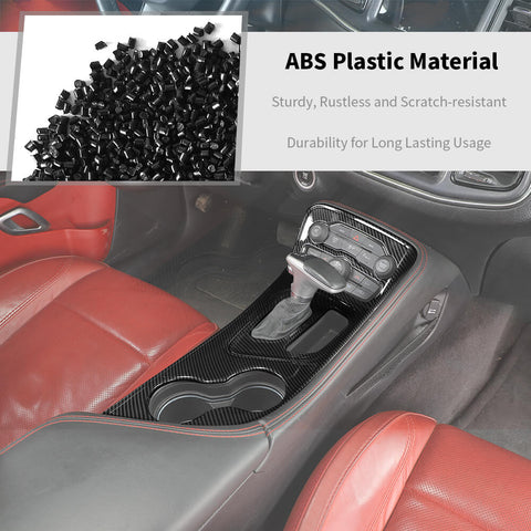 For 2015+ Dodge Challenger Interior Center Gear Shift Panel Trim Cover