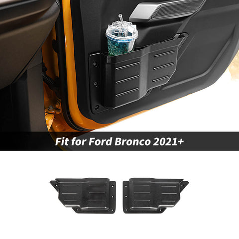 For 2021+ Ford Bronco Front/Rear Door Pockets Storage Box Organizer Net Tray Case