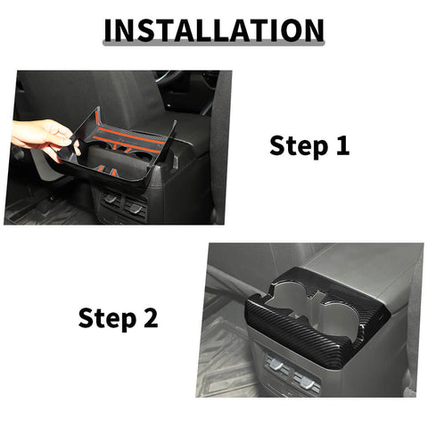 For 2023+ Chevy Colorado/GMC-CANYON Center Rear Water Cup Holder Trim Frame Cover