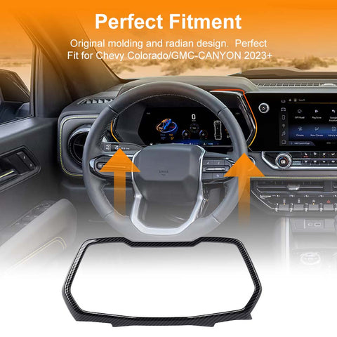 For 2023+ Chevy Colorado & GMC Canyon Dash Board Instrument Cover Decor Trim