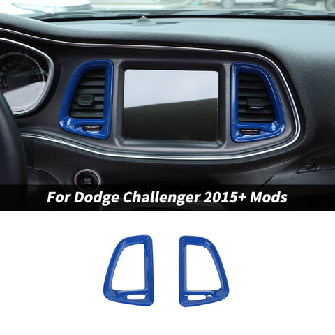 For 2015+ Dodge Challenger Dashboard Center Air Vent Outlet Cover Trim