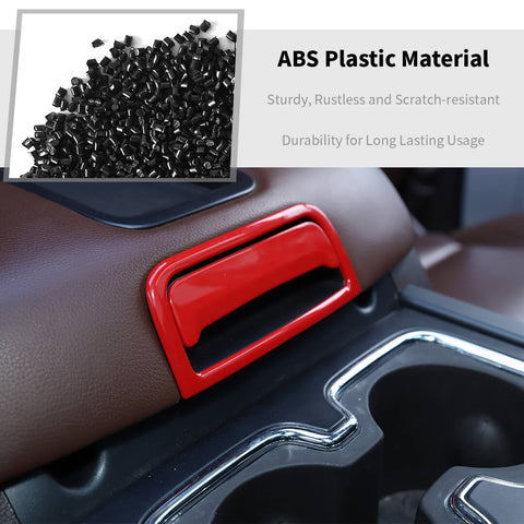 For 2014-2017 Chevy Silverado/Suburban/Tahoe/GMC-SIERRA/YUKON Interior Armrest Box Swtich Rear Air Vent Panel Trim Cover Kit (4 pcs)