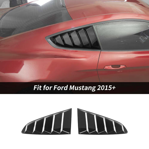 Rear Window Blinds Quarter Louver Decor Cover For Ford Mustang 2015+ Accessories | CheroCar