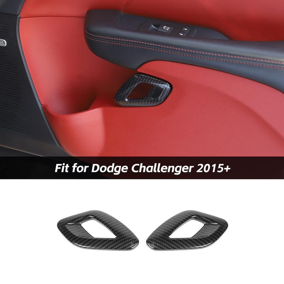 For 2015+ Dodge Challenger Interior Door Handle Cover Trim Decoration