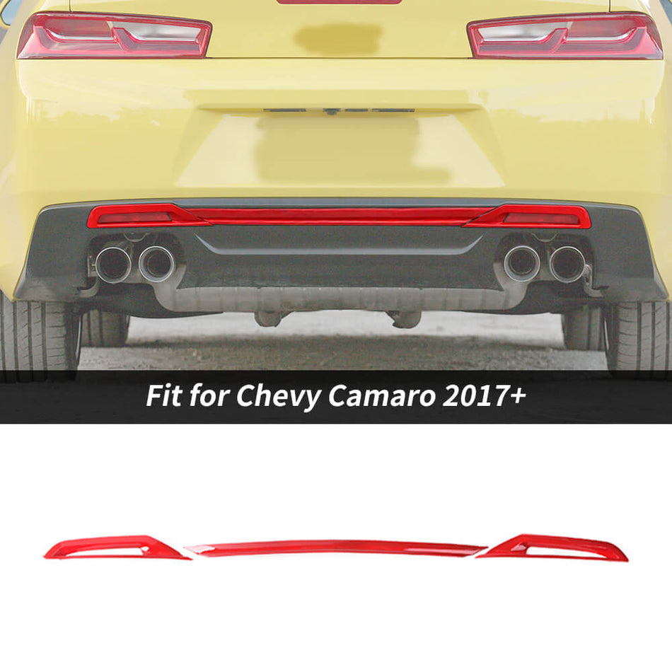 For 2017+ Chevy Camaro Rear Bumper & Fog Light Trim Cover Decors