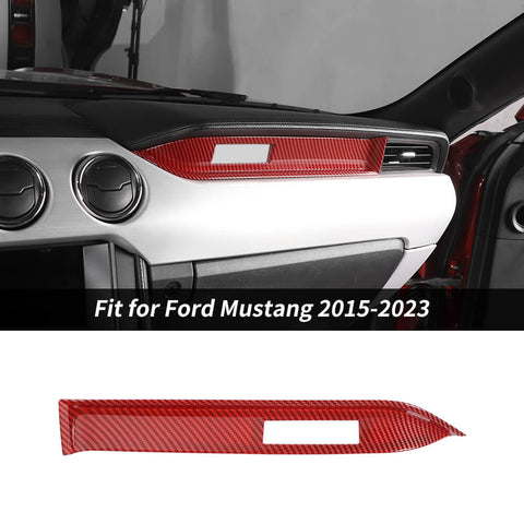 For 2015-2023 Ford Mustang Copilot Passenger Dashboard Cover Trim