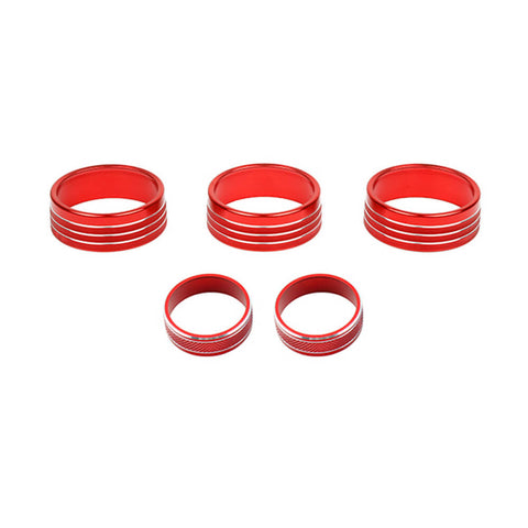 For 2009-2014 Dodge Challenger Air Conditioner & CD Switch Knob Trim Ring