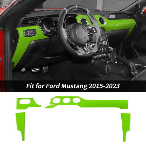 For 2015-2023 Ford Mustang Center Console Panel Cover Trim