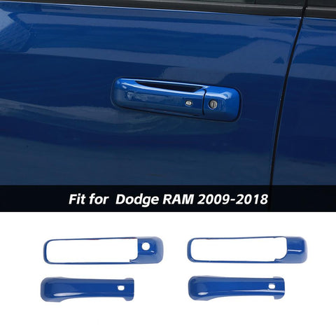 4PCS Exterior Door Handle Shell Trim Cover For Dodge RAM 1500 2009-2018 Accessories 2Dr | CheroCar