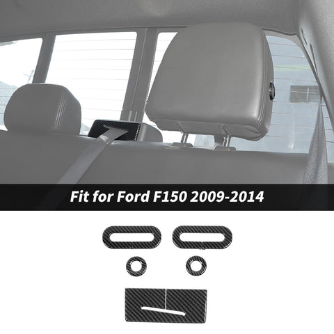 For 2009-2014 Ford F150 Raptor Headrest & Seat Belt Adjustment Cover Trim Decor