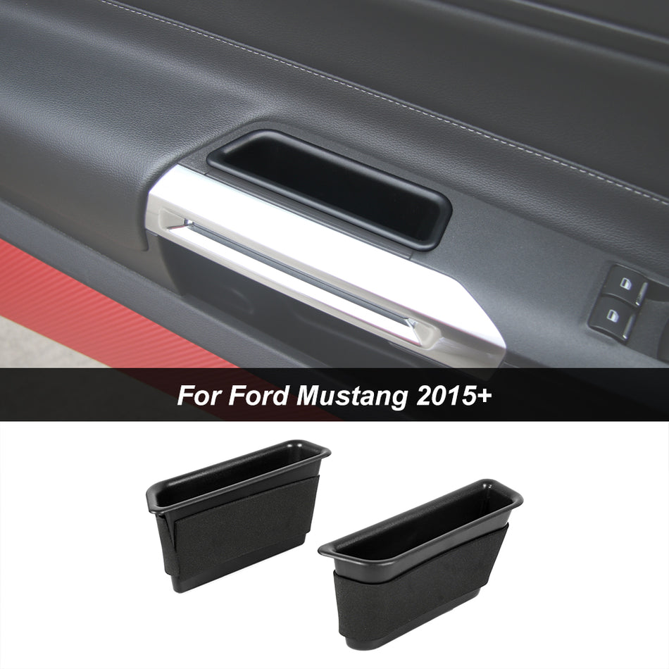 For 2015+ Ford Mustang Inner Side Door Handle Storage Box Cover