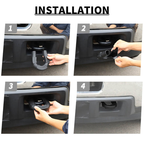 For 2007-2013 Chevy Silverado Front Bumper Tow Hook Trailer Cover Trim