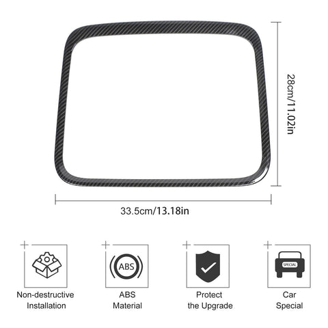 Central Storage Box Cover Trim Decor Frame For Dodge Ram 2012-2017 Accessories | CheroCar