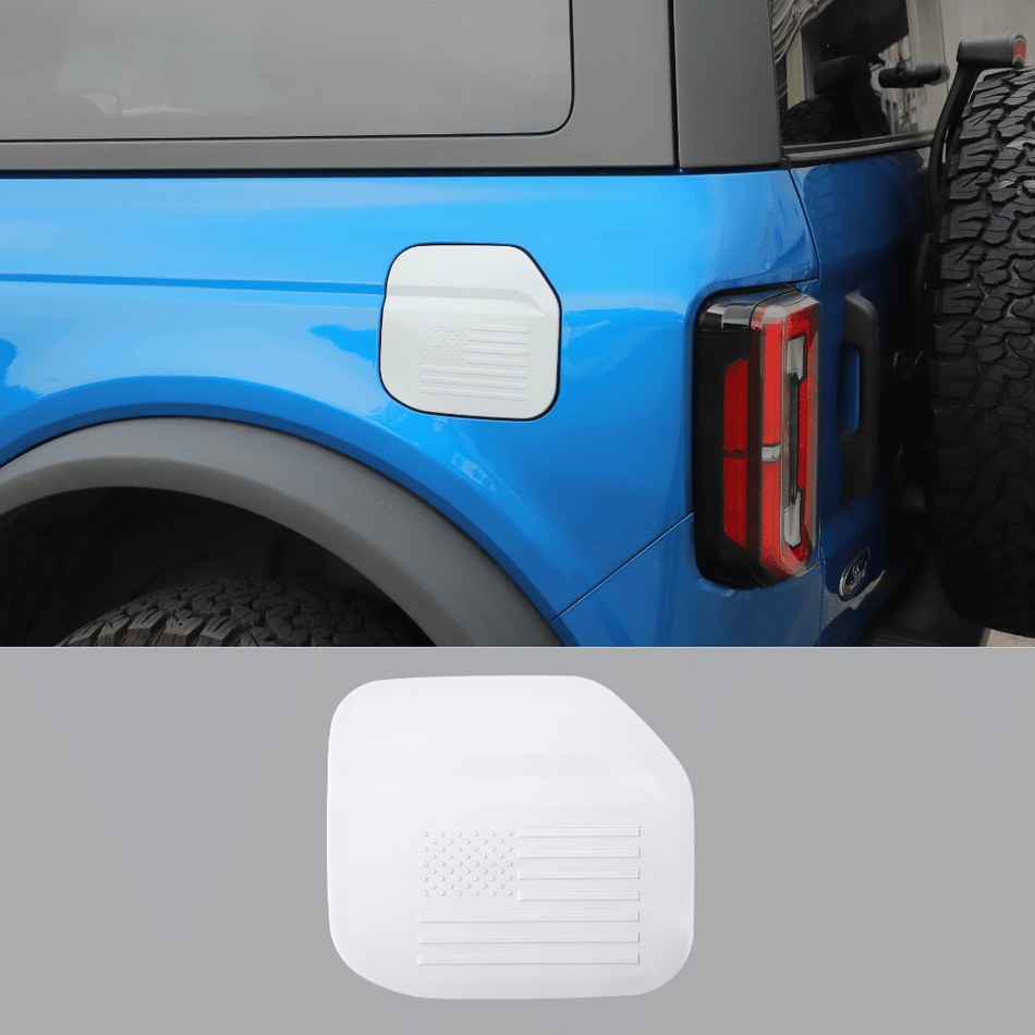 For 2021+ Ford Bronco Exterior Door Filler Fuel Gas Cap Cover Trim US Flag