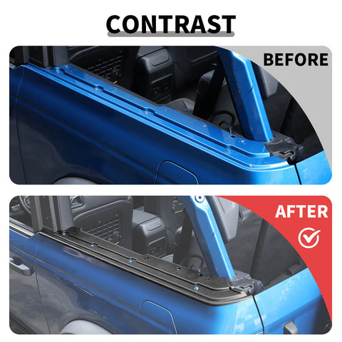 For 2021+ Ford Bronco 2Dr/4Dr Black Car Roof Mounting Hole Pad Cover