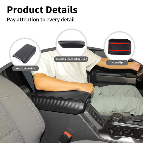 For 2021+ Ford Bronco Center Console Armrest Box Panel Trim Cover Protection Guard