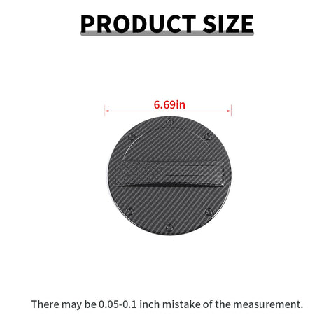 For 2024+ Ford Mustang Fuel Tank Cap Trim Carbon-Fiber Pattern American Flag Design
