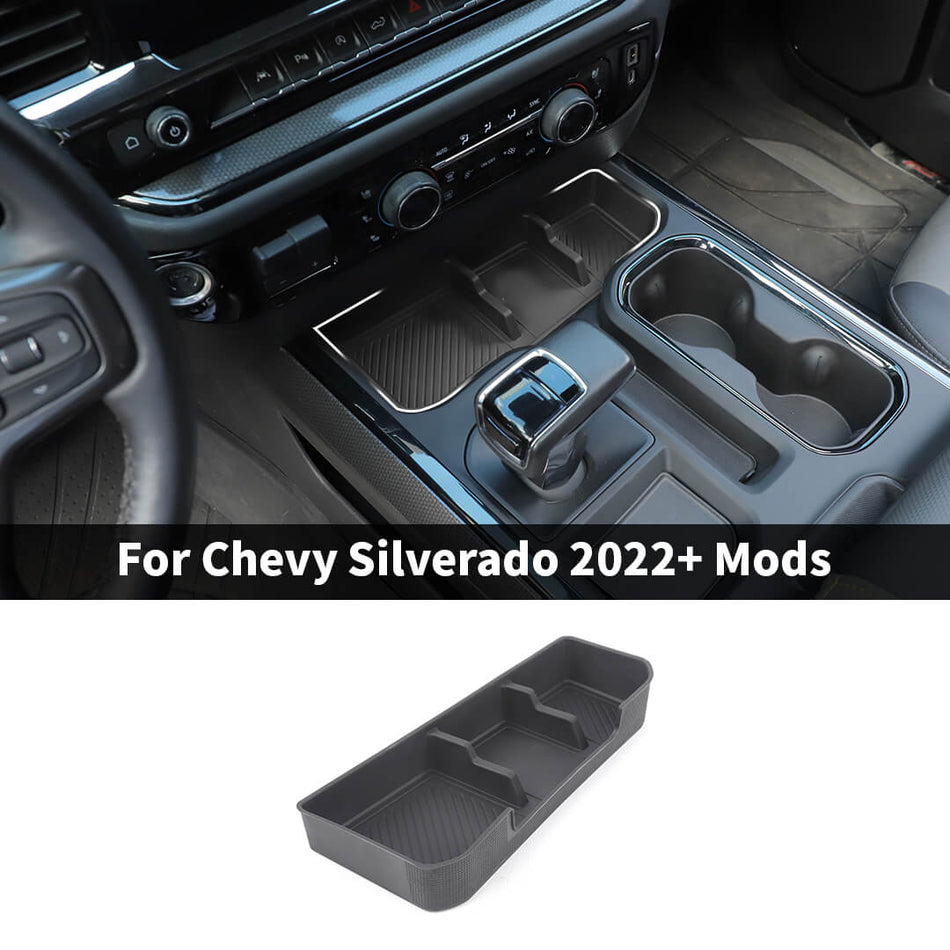 For 2022+ Chevy Silverado Center Console Gear Shift Storage Box Organizer Tray