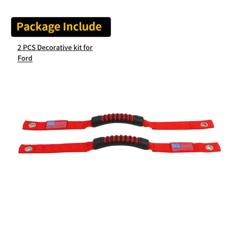 For 2021+ Ford Bronco Car Top Roll Bar Grab Handles Grip Accessories (2 pcs)