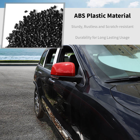 For 2011+ Dodge Durango Side Door Rearview Mirror Cover Trim Shell