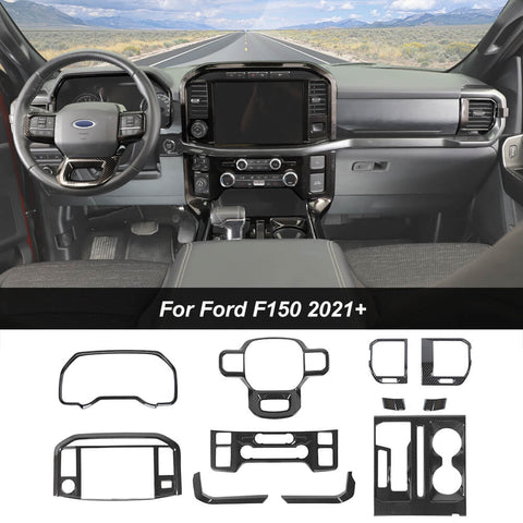 11 x Interior Decoration Trim Kit For 2021+ Ford F150｜CheroCar  ( Don't fit F150 2023 hybrid ）