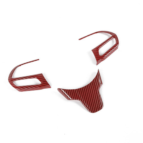 For 2015+ Chrysler 300C Interior Steering Wheel Cover Trim Bezel