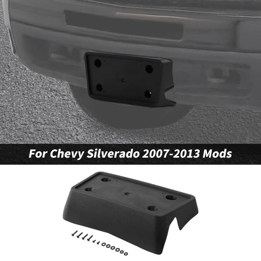 For 2007-2013 Chevy Silverado Front Bumper License Plate Tag Bracket Holder