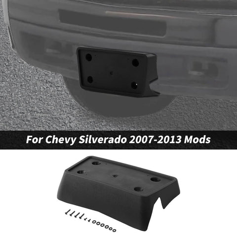 For 2007-2013 Chevy Silverado Front Bumper License Plate Tag Bracket Holder