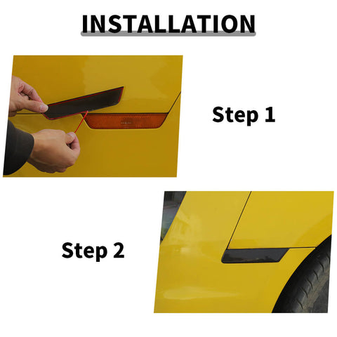 Fit For 2010-2015 Chevy Camaro Front Wheel Arch Rear Tail Light Trim Cover