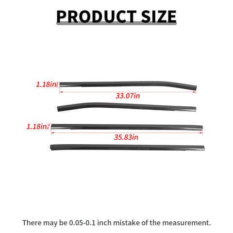 For 2019+ Chevy Silverado/GMC Sierra Window Bottom Sill Strip Moldings Trim