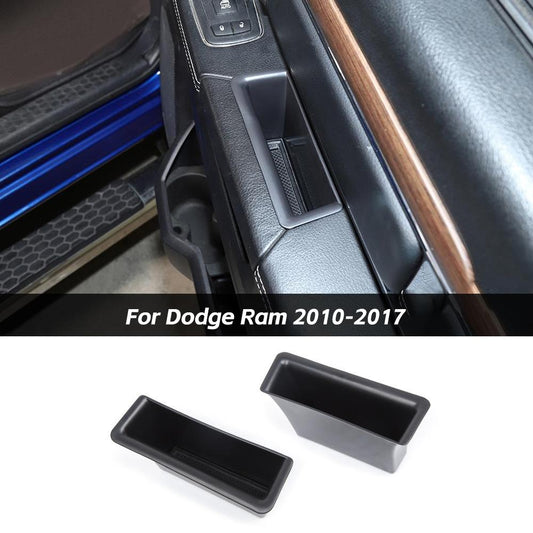 Interior Side Door Armrest Handle Storage Box Organize For Dodge Ram 2010-2017 Accessories | CheroCar