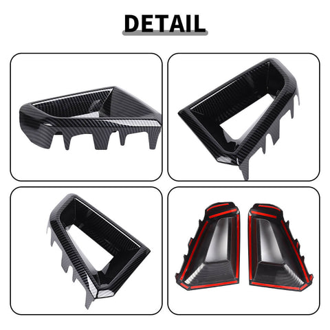 For 2023+ Chevy Colorado Front Side Bumper Grille Air Outlet Insert Cover Trim