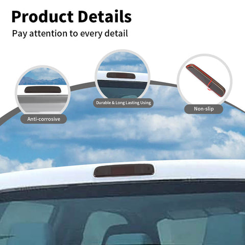 For 2008-2016 Ford F250/F350/F450/F550 Smoked Black High Brake Light Trim Cover