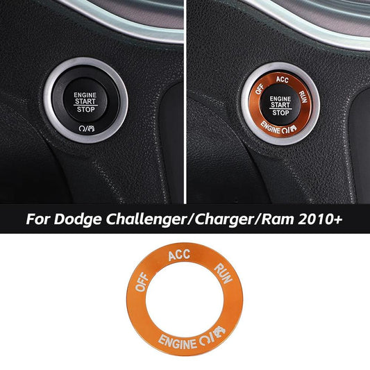 Engine Start Stop Button Knob Ring Trim For Dodge Challenger/Charger/Ram 2010+ Accessories | CheroCar