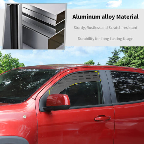 For 2014+ Chevy Colorado/GMC-CANYON Front Window Glass Louvers Air Vent Shade Panel