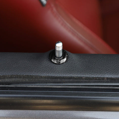 For 2014+ Dodge Challenger Door Lock Pin Decor Cover Trim Ring