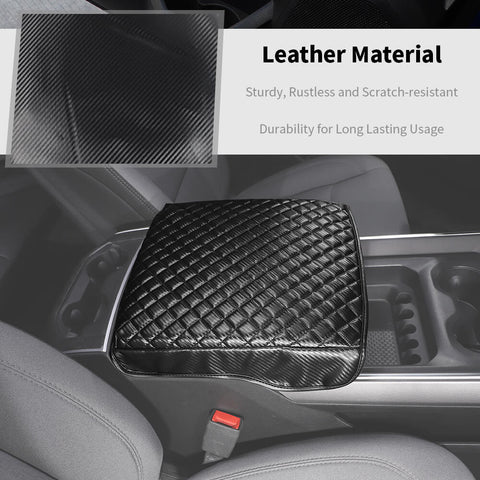 For 2018+ Dodge RAM Leather Central Armrest Box Cushion Cover Pad