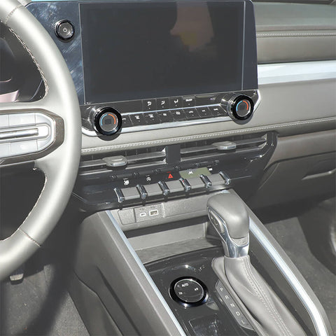 For 2024+ Chevy Colorado Center Console 4WD AC Knob Adjust Ring Trim Cover