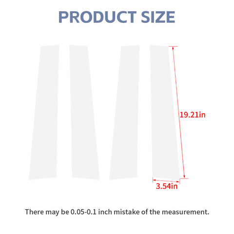 For 2009-2017 Dodge Ram Door Window Polished Chrome Pillar Post Trim