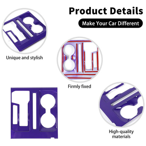 For 2021+ Ford F150 31 x Inner Center Console & Car Door Cover Trim Kit 4 Door Purple