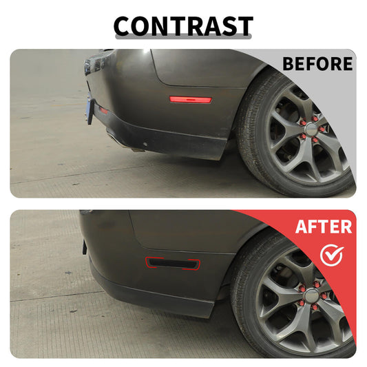 For 2015+ Dodge Challenger Smoked Black Wheel Eyebrow Light Cover Trim Strip