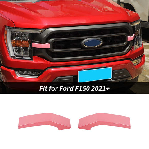 Front Bumper Grille Decor Cover Trim For Ford F150 2021+ Carbon Fiber｜CheroCar